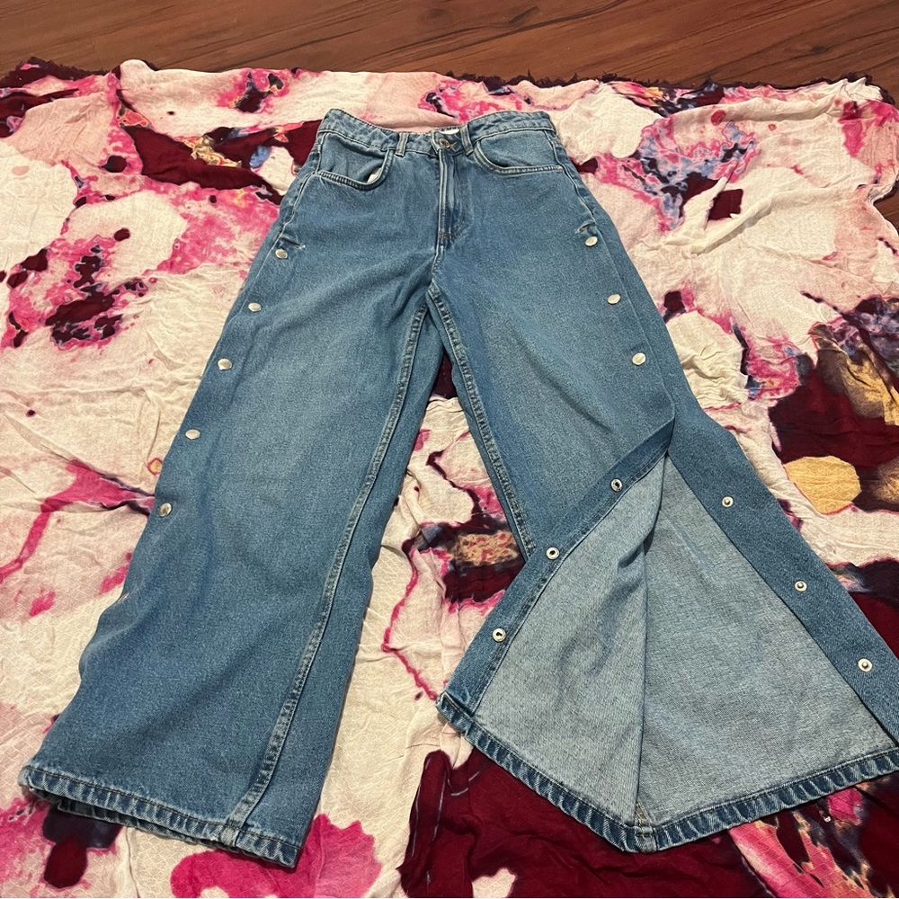 zara wide leg jeans - Picture 2 of 4
